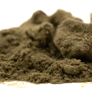 Strawberry Cheesecake THCa kief full term fine golden trichome powder with dessert style aroma
