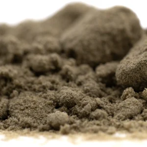 Top Gun THCa hemp kief full term trichome powder with golden resin texture