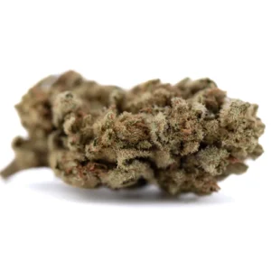 Sour Diesel THCa flower full term buds with dense structure and frosty trichomes